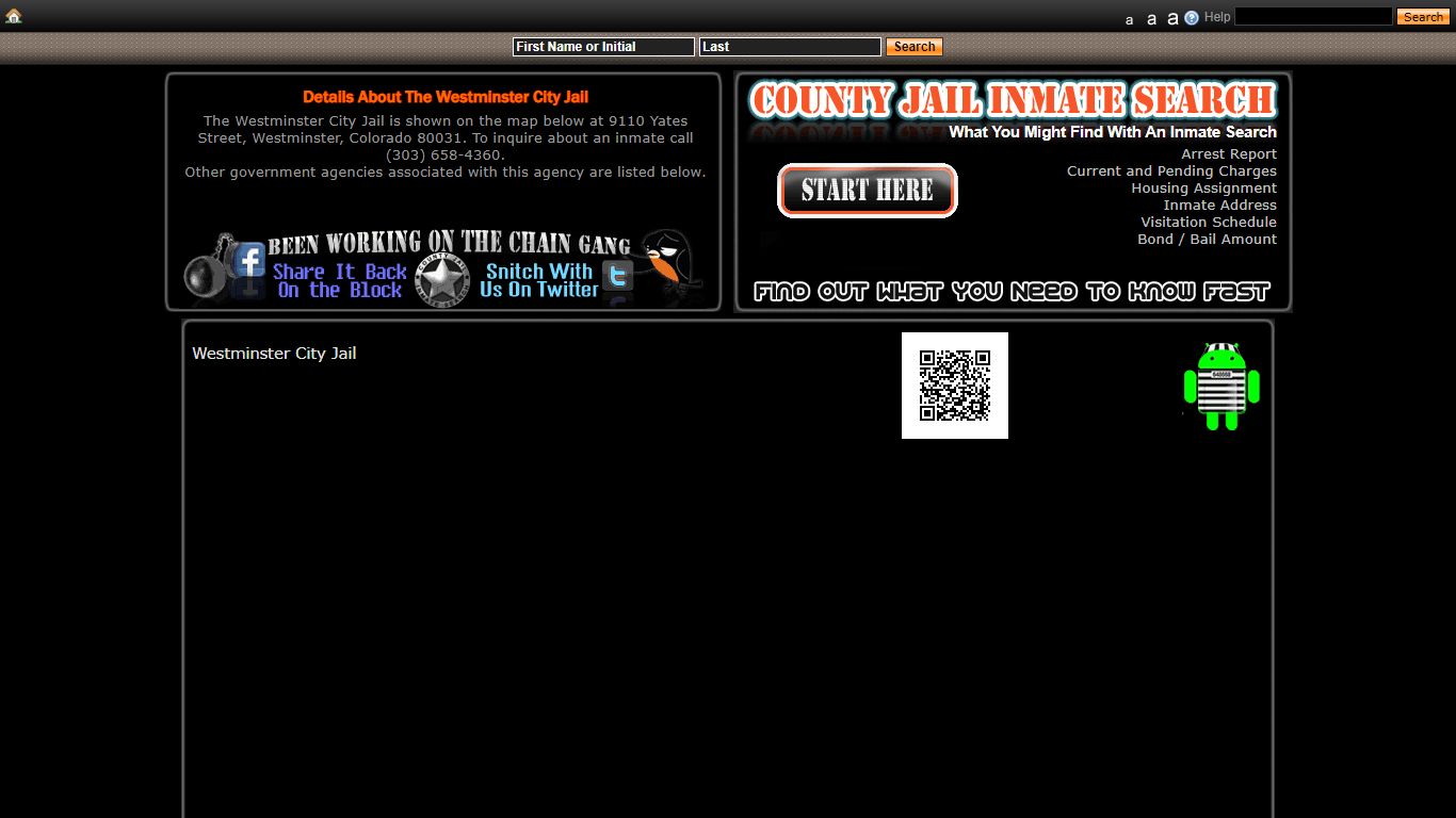 Westminster, Colorado - County Jail Inmate Search
